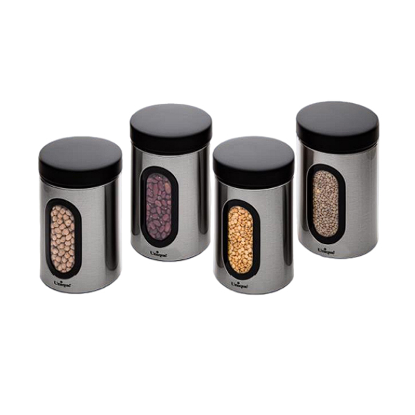 قوطی پنجره دار 2.5 لیتر استیل