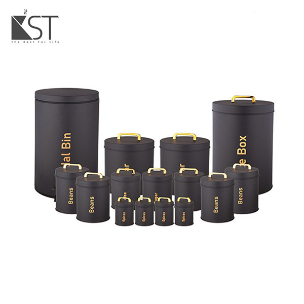 سرویس آشپزخانه  ۱۵ پارچه سنباده ای درب فلزیKST کد(۶۰۱۵)